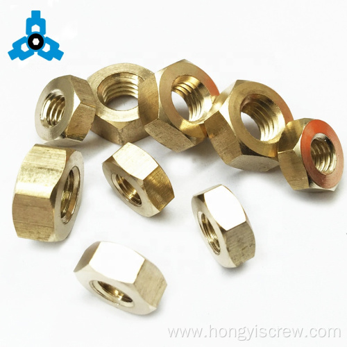 Brass Machine Screws And Hexagon Nuts